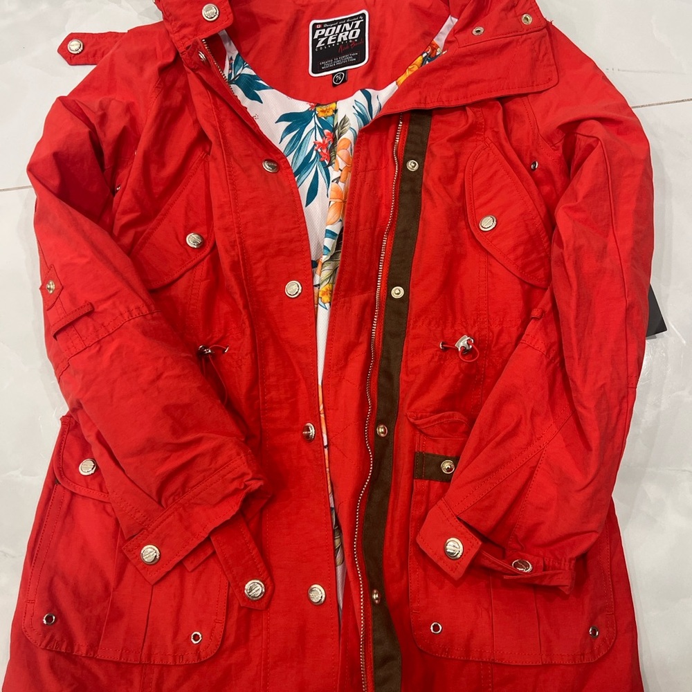 Point Zero Women's Red Jacket - Picture 2 of 3